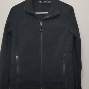 Fleece zip up size small black